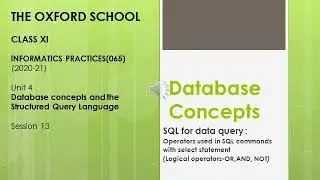 Logical operators in select statement of SQL