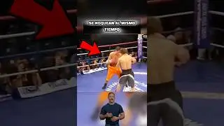 Se noquean al mismo tiempo #boxeo #boxing #knockout #nocaut