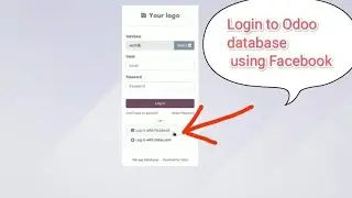 How to login to Odoo database using Facebook account | Odoo auth with Facebook | Odoo ERP