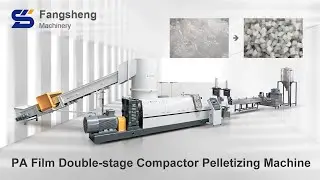 PA Film Double-stage Compactor Pelletizing Machine with Plastic Shredder - Fangsheng Machinery