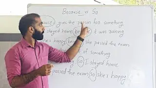 So vs Because - meaning & differences explained in Indian Sign Language 