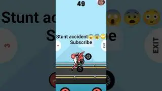 Bike Stunt Game 🔥 Wheelie Challenge | High Score 58 😱 #shorts