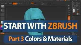 How to Start with ZBrush - Changing Colors & Materials - Part 3