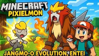 Minecraft Pixelmon Gameplay: Jangmo-o Evolution, Entei Spawn & Epic Adventures