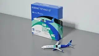 NG Model United Airlines Boeing 737 MAX-10 SAF test aircraft (N27602) Model Review