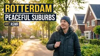 1 Hour Walking Through Peaceful Rotterdam Suburbs - Real-Time ASMR Ambience 🐾