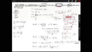 GRE Arithmetic Sequences - Sum of Terms - Consecutive Integers - Time Saving Technique!