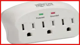 Great product -  Tripp Lite 3 Outlet Portable Surge Protector Power Strip, Direct Plug In, $5,000 IN