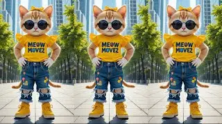 बिल्ली डांस | Cutest Cat videos funny dance🤣💃Videos for cats #funny #dancingcat #cat @MeowMovez1