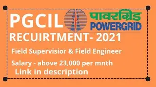 #pgcil #latestjobupdates #jobs Latest PGCIL Recuirtment Telugu - 2021|central govt jobs notification