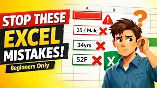 Excel Beginner Mistakes to Avoid: Fixing Cells, Headers & Data Types