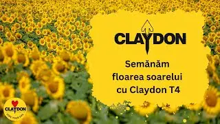 RO Sunflower seeding with Claydon Hybrid T4 seeding drill in Romania