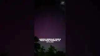 Aurora Borealis visible from West Monroe, LA as ISS passes over! 🤯 May 10, 2024