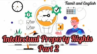 Intellectual Property Rights | International Conventions | Tamil | Law