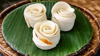 Rose Momos Recipe । মিষ্টি গোলাপ মোমো রেসিপি।