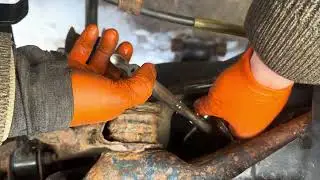 Screwing on flex line to eliminate the need to replace brake lines ￼