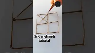Grid mehandi tutorial for beginners| #sd__henna #learnwithsdhenna #henna #tutorials #ytshorts