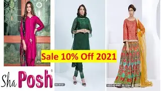 ShaPosh Sale 10% off on StItched Collection 29 July 2021 |Shaposh Bridal Dresses |SF Life Diary