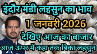 1 January 2026 indore mandi lahsun ka bhav