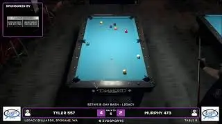 TYLER 557 vs MURPHY 473 - LEGACY BILLIARDS - TABLE 6 | EvoSports