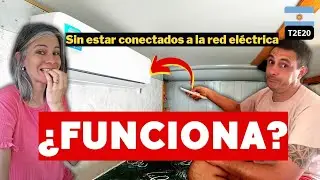 🛠️ Instalamos el AIRE ACONDICIONADO tipo split en MOTORHOME👉Sólo con PANELES SOLARES T2E20