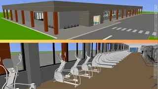 Navisworks 3D Walkthrough animation| Gym Design
