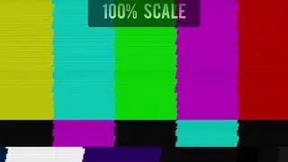 SMPTE Color Bars Broadcast Test Card / Test Pattern with Sine Wave Test Signal Tone