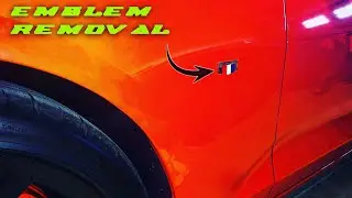 How to remove car emblems (without damaging the paint) | BEST! way to remove Camaro Emblems!