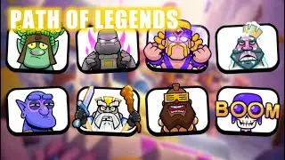 ALL Path Of Legends Emotes In Clash Royale! | Season 41-60!