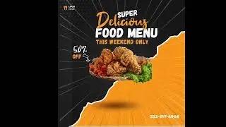 Food poster Animation