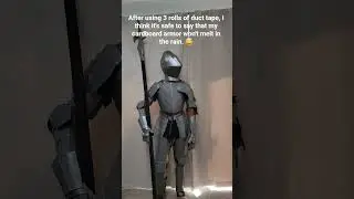 Duct Tape and Cardboard Knight Armor | DIY #knight #cosplay #diy #fyp