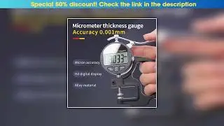 Review Digital Micrometer Thickness Gauge Width Measuring Tool Electronic Thickness Meter Measure T
