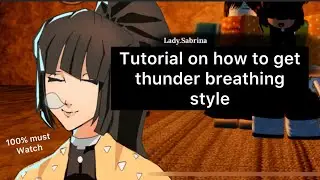 Roblox slayer bound | Tutorial for thunder breathing style