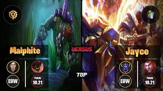 sOAZ MALPHITE (Top) [Press the Attack] VS JAYCE - Diamond EUW Patch 10.21