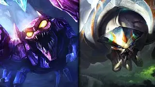 SKARNER REWORK ALL NEW SPLASH ARTS COMPARISON - League of Legends