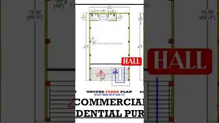 Проект коммерческого зала 30x50 футов. Пожалуйста, поделитесь, подпишитесь на мой канал и спасибо 🙏