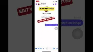 Messenger Update: Edit message and Read receipts