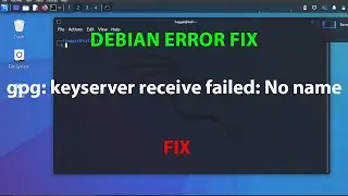 DEBIAN: gpg: keyserver receive failed: No name