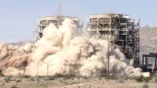 Mohave Generating Station:  Smokestack Implosion