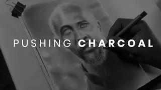 How to draw portrait with charcoal 