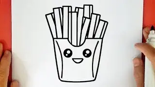 COMMENT DESSINER UN PAQUET DE FRITES KAWAII