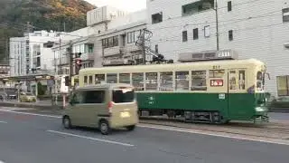【長崎電軌】211形蛍茶屋停留所発車シーン