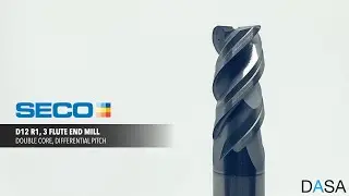 Dynamic milling stainless steel (1.4301) with SECO D12 end mill
