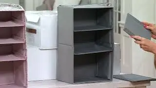 Cella Set of 2 Closet Organizersw/ 5 Removable Dividers on QVC