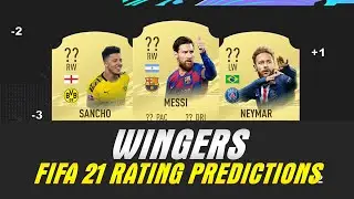 FIFA 21 TOP 25 Wingers Rating Prediction | ft. Messi, Neymar, Sancho & More | Socceropedia06