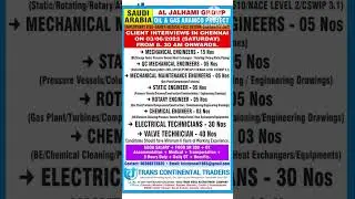 Engineer Jobs ! Technician Jobs ! Saudi Jobs ! Gulf Jobs
