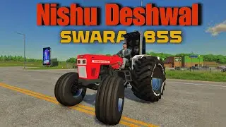 Nishu Deshwal Tractor Game Swaraj 855 and Tochan King 👑 &bull; Indian tractor game &bull; fs22 Gameplay