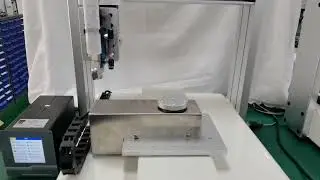 Production rotatary with pizeoelectric Jet Valve #fillingmachine #potting