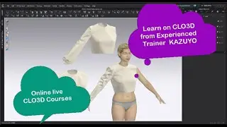 CLO3D / CLO3D COURSE Sleeve Sloper Manipulation