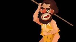 Primitive people animation / Первобытные люди анимация / 原始人动画